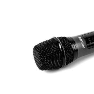 Philips DLM3401TP Wireless Microphone Set for Lectures, Amplifier, Portable, YouTube, Performance, Karaoke