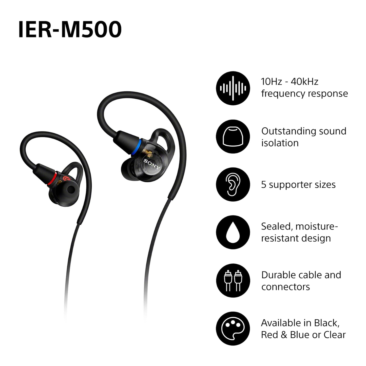Sony IER-M500 Professional Wired In-Ear Monitors