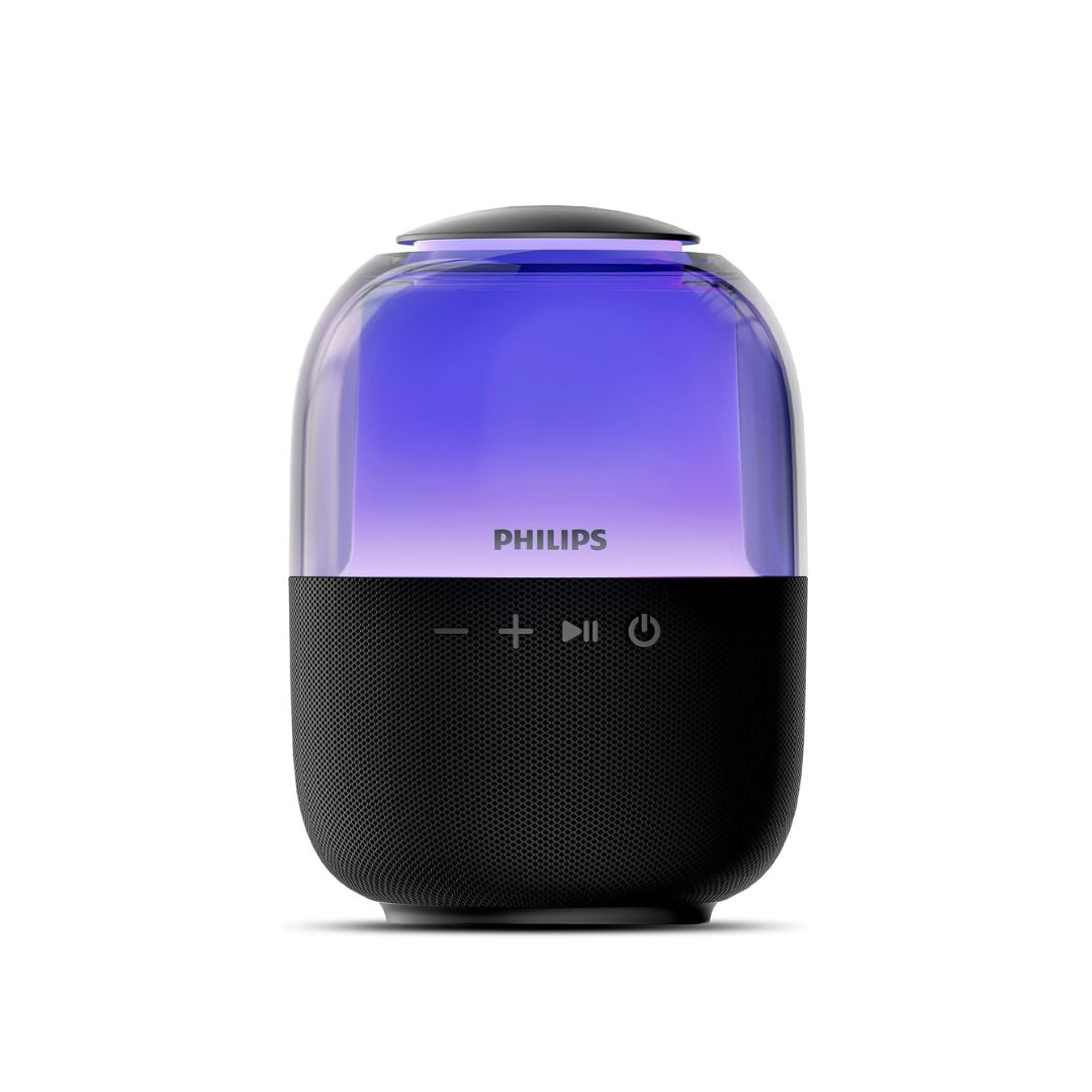 Philips S2108 Portable Bluetooth Speaker,Wireless Speakers with Punchy Bass,7 H Battery,TWS Pairing,Support Stereo Sound,Bluetooth 5.3 or TF Card,10W Output Power,Lighting Modes,Compact