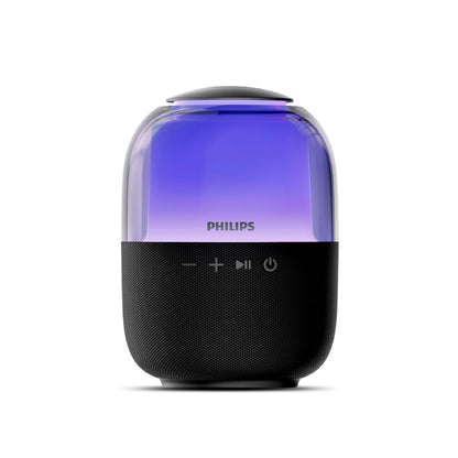 Philips S2108 Portable Bluetooth Speaker,Wireless Speakers with Punchy Bass,7 H Battery,TWS Pairing,Support Stereo Sound,Bluetooth 5.3 or TF Card,10W Output Power,Lighting Modes,Compact