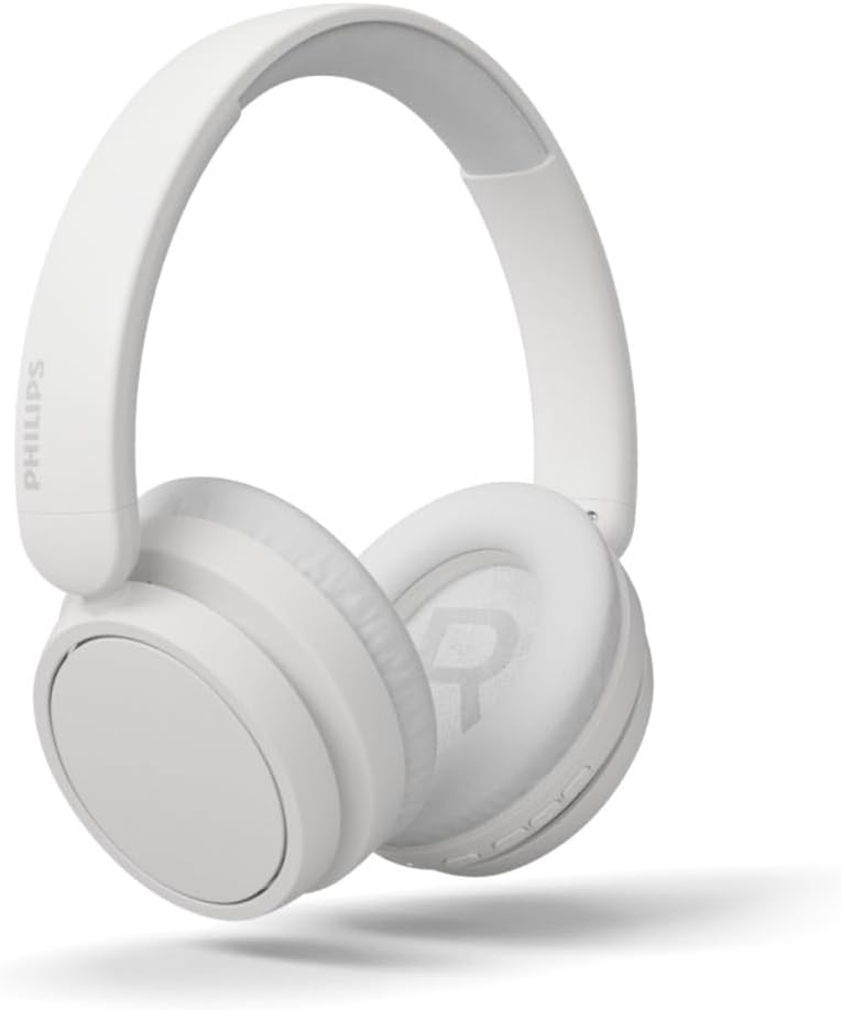 PHILIPS TAH5209BK/00 Lightweight On Ear Wireless Bluetooth Headphones with Passive Noise Isolation - 65 Hours Play Time, Natural Sound, Clear Calls, Dynamic Bass, 2 Hours USB-C Charging