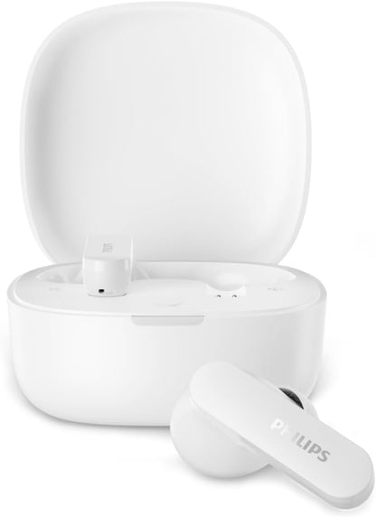 Philips TAT2200 True Wireless Bluetooth Earbuds with Active Noise Canceling, Stem Style, 4-Mic Technology, 36H Playtime
