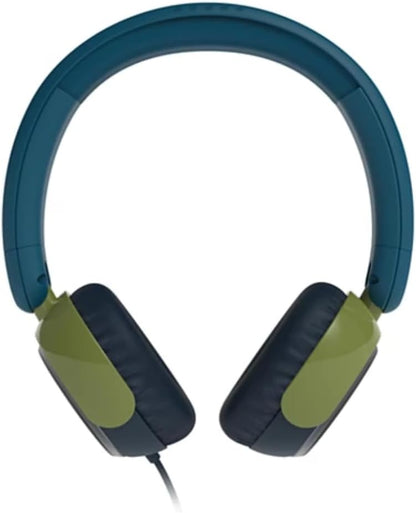 Philips K2000 Lightweight On-Ear Wired Kids Headphones - Built-in Mic, Safe Volume Limited, Audio Sharing, Foldable, Durable & Customizable