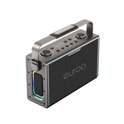 EUROO EPB-F26 Karaoke Speaker with Dual Wireless Microphones