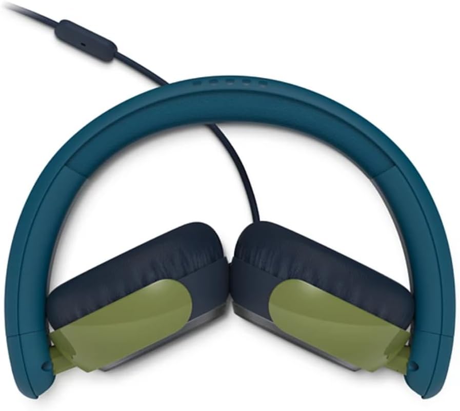 Philips K2000 Lightweight On-Ear Wired Kids Headphones - Built-in Mic, Safe Volume Limited, Audio Sharing, Foldable, Durable & Customizable