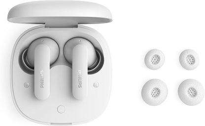 Philips TAT2200 True Wireless Bluetooth Earbuds with Active Noise Canceling, Stem Style, 4-Mic Technology, 36H Playtime