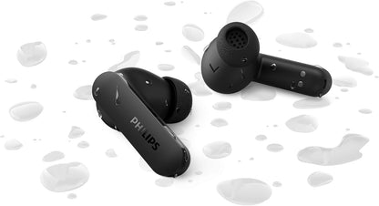 Philips TAT2200 True Wireless Bluetooth Earbuds with Active Noise Canceling, Stem Style, 4-Mic Technology, 36H Playtime