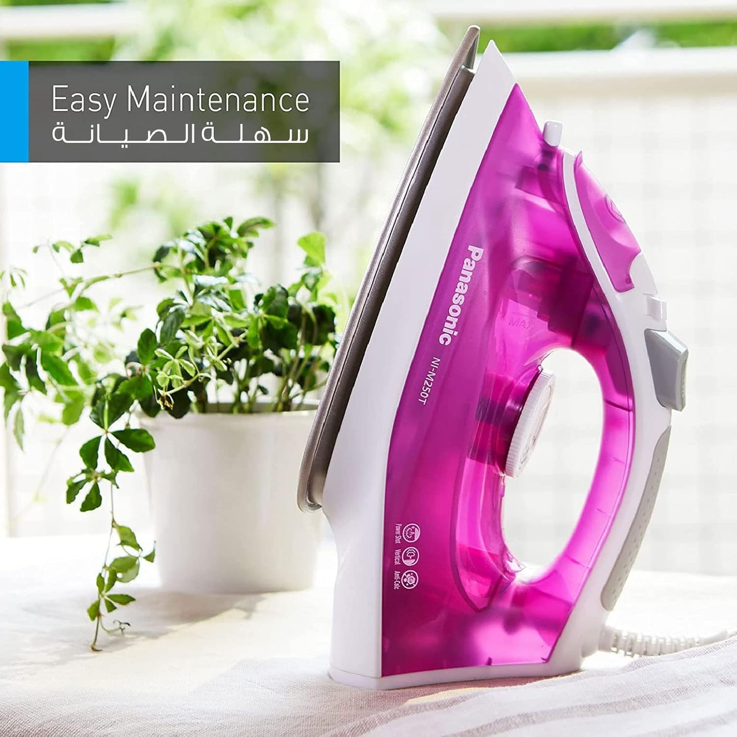 Panasonic NI-M250T Titanium Coated Sole Plate Steam Iron