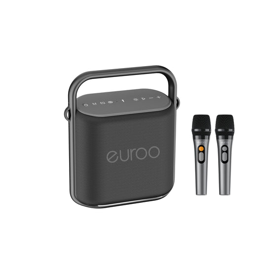 EUROO EPB-X26 Karaoke Speaker with Dual Wireless Microphones