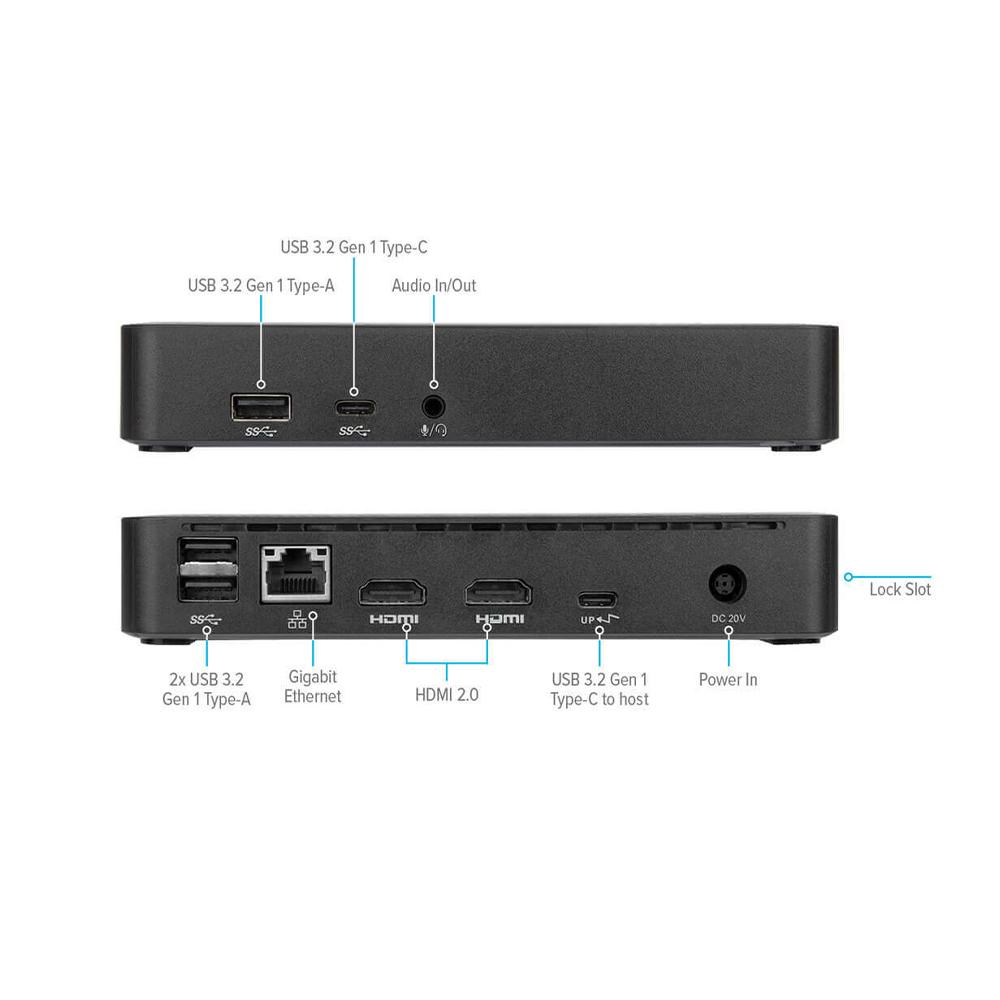 Targus DOCK310USZ Universal USB-C DV4K Docking Station with 65W Power Delivery