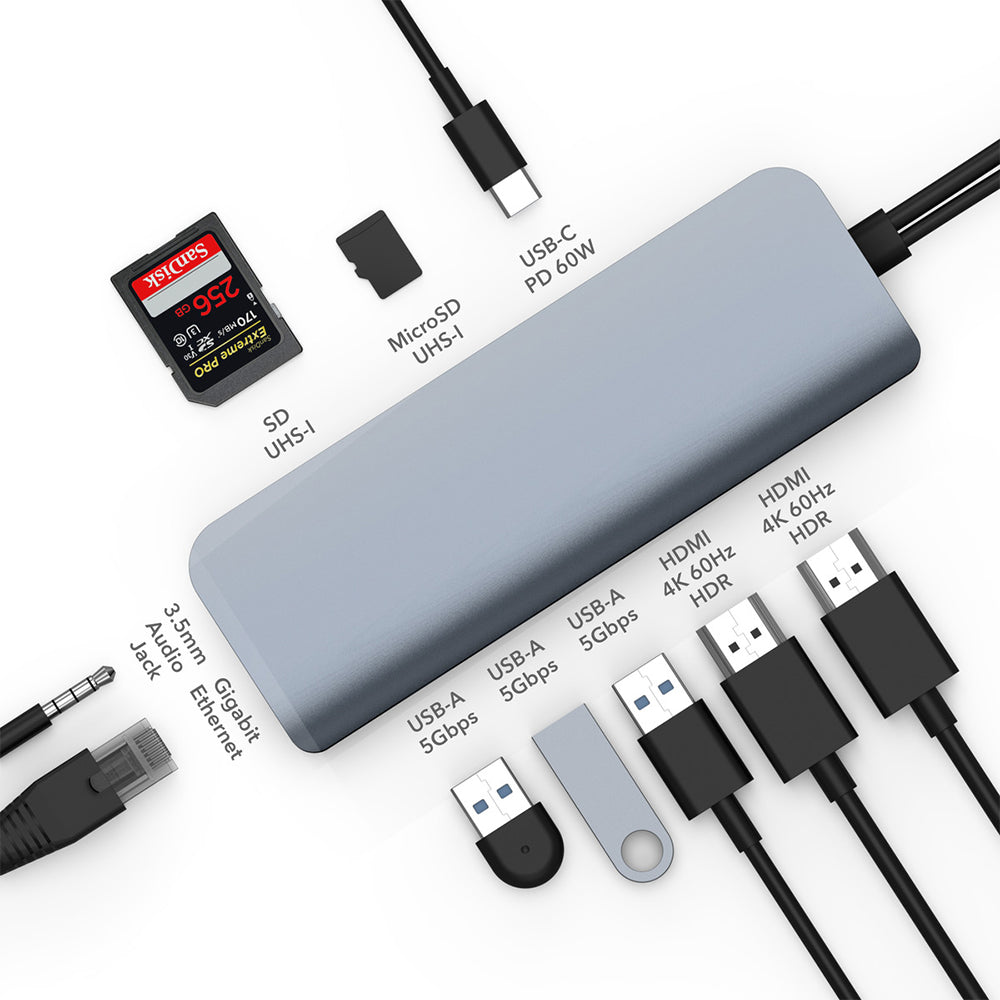 HyperDrive HD392 VIPER 10-in-2 USB-C Hub